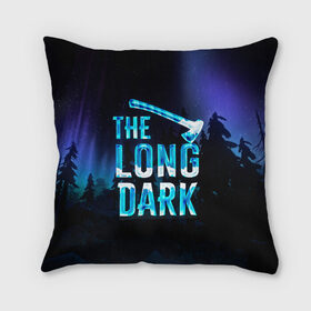 Подушка 3D с принтом The Long Dark Logo , наволочка – 100% полиэстер, наполнитель – холлофайбер (легкий наполнитель, не вызывает аллергию). | состоит из подушки и наволочки. Наволочка на молнии, легко снимается для стирки | alaska | long dark | the long dark | аляска | выживание | длинная тьма | долгая тьма | игра long dark