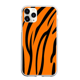 Чехол для iPhone 11 Pro матовый с принтом Текстура тигра/tiger , Силикон |  | tiger | кошка | оранжевый черный | символ 22 года | текстура | тигр