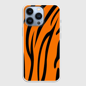 Чехол для iPhone 13 Pro с принтом Текстура тигра tiger ,  |  | tiger | кошка | оранжевый черный | символ 22 года | текстура | тигр