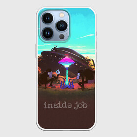 Чехол для iPhone 13 Pro с принтом Mike Inside Job ,  |  | горы | гриб | камни | нло | приматы