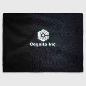 Плед 3D с принтом Экран Cognito Inc , 100% полиэстер | закругленные углы, все края обработаны. Ткань не мнется и не растягивается | знак | лого | надпись | помехи | экран