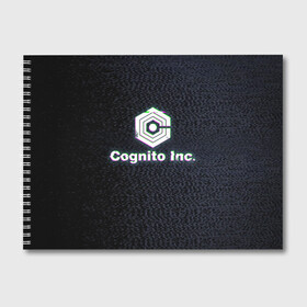 Альбом для рисования с принтом Экран Cognito Inc , 100% бумага
 | матовая бумага, плотность 200 мг. | знак | лого | надпись | помехи | экран