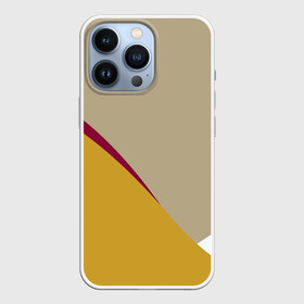 Чехол для iPhone 13 Pro с принтом Линии На бежевом Фоне ,  |  | background | beige | delicate | lines | бежевый | границы | декоративная | линии | нежный | полигоны | полосы | фон