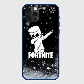 Чехол для iPhone 12 Pro Max с принтом НОВОГОДНИЙ FORTNITE MARSHMELLO , Силикон |  | fortnite | fortnite 2 | fortnite x | game | marshmello | игра | маршмелло | новогодний | снежинки | фортнайт | фортнайт 2 | фортнайт глава 2