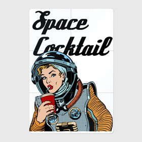 Магнитный плакат 2Х3 с принтом Космический коктейль , Полимерный материал с магнитным слоем | 6 деталей размером 9*9 см | astronaut | beauty | cocktail | eyes | face | girl | lips | spacesuit | глаза | губы | девушка | коктейль | космонавт | красавица | лицо | скафандр