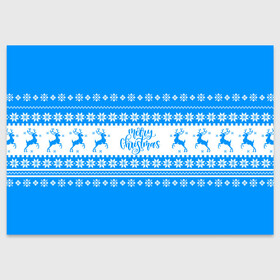 Поздравительная открытка с принтом MERRY CHRISTMAS | BLUE , 100% бумага | плотность бумаги 280 г/м2, матовая, на обратной стороне линовка и место для марки
 | 2020 | 2021 | 2022 | christmas | merry | santa | дед мороз | кот | леденец | мяу | нг | новогодний | новый год | олени | рождество | санта клаус | свитер | узоры