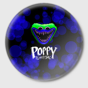 Значок с принтом Poppy Playtime воздушные шары ,  металл | круглая форма, металлическая застежка в виде булавки | poppy playtime | игра | кукла | монстр | плэйтайм | поппи плейтайм | хагги вагги | хоррор