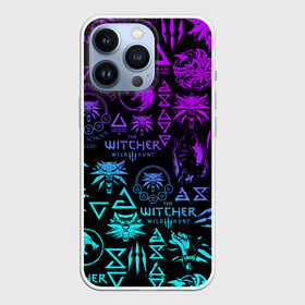 Чехол для iPhone 13 Pro с принтом ВЕДЬМАК ЛОГОБОМБИНГ НЕОН ,  |  | geralt | logobombing | neon | the witcher | the witcher wild hunt | witcher | wolf | аард | аксий | белый волк | бестиарий | ведьмак | ведьмак 3 | волк | геральт | игни | ирден | йенифер | каер морхен | квен | логобомбинг | неон | ох