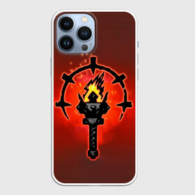 Чехол для iPhone 13 Pro Max с принтом Darkest Dungeon Факел ,  |  | darkest dungeon | fire | flame | torch | огонь | пламя | темнейшее подземелье | темное подземелье