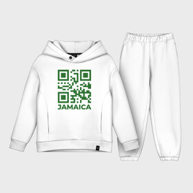 Детский костюм хлопок Oversize с принтом QR Jamaica ,  |  | coronavirus | covid | covid19 | qr code | qr код | sputnik | вакцина | вакцинация | вирус | здоровье | изоляция | иммунитет | карантин | ковид | код | корона | коронавирус | маркировка | маска | матрица | п | пандемия