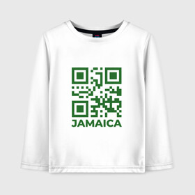 Детский лонгслив хлопок с принтом QR Jamaica , 100% хлопок | круглый вырез горловины, полуприлегающий силуэт, длина до линии бедер | coronavirus | covid | covid19 | qr code | qr код | sputnik | вакцина | вакцинация | вирус | здоровье | изоляция | иммунитет | карантин | ковид | код | корона | коронавирус | маркировка | маска | матрица | п | пандемия