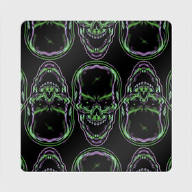 Магнит виниловый Квадрат с принтом Skulls vanguard pattern 2077 , полимерный материал с магнитным слоем | размер 9*9 см, закругленные углы | Тематика изображения на принте: fashion | hype | neon | pattern | skull | vanguard | авангард | неон | узор | хайп | череп