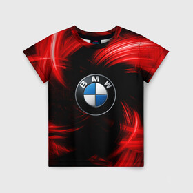Детская футболка 3D с принтом BMW RED BEAST , 100% гипоаллергенный полиэфир | прямой крой, круглый вырез горловины, длина до линии бедер, чуть спущенное плечо, ткань немного тянется | autosport | bmw | motorsport | авто | автоспорт | бмв | в тренде | красный | машина | подарок | популярое | рекомендации | спорт