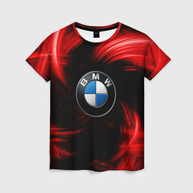 Женская футболка 3D с принтом BMW RED BEAST , 100% полиэфир ( синтетическое хлопкоподобное полотно) | прямой крой, круглый вырез горловины, длина до линии бедер | autosport | bmw | motorsport | авто | автоспорт | бмв | в тренде | красный | машина | подарок | популярое | рекомендации | спорт