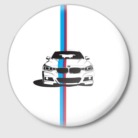 Значок с принтом BMW | WILD BEAST ,  металл | круглая форма, металлическая застежка в виде булавки | bmw | e34 | e36 | m style | sport | x3 | x5 | x6 | x7 | авто | автомобиль | автоспорт | беха | бмв | бумер | в топе | как у всех | м пакет | рекомендации | спорт | хочу