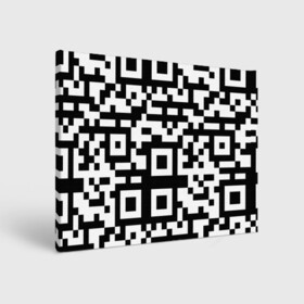 Холст прямоугольный с принтом qr code куаркод , 100% ПВХ |  | Тематика изображения на принте: covid | qr code | антикороновирус | ковид | куаркод | привика