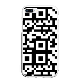 Чехол для iPhone 7Plus/8 Plus матовый с принтом qr code куаркод , Силикон | Область печати: задняя сторона чехла, без боковых панелей | covid | qr code | антикороновирус | ковид | куаркод | привика