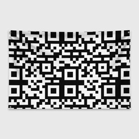 Флаг-баннер с принтом qr code куаркод , 100% полиэстер | размер 67 х 109 см, плотность ткани — 95 г/м2; по краям флага есть четыре люверса для крепления | covid | qr code | антикороновирус | ковид | куаркод | привика