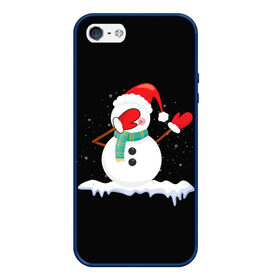 Чехол для iPhone 5/5S матовый с принтом Cartoon Dab Snowman , Силикон | Область печати: задняя сторона чехла, без боковых панелей | 2022 | 22 | cartoon | christmas | dab | dub | mult | new | notes | scarf | snow | snowman | snowy | woman | year | баба | год | даб | мультяшный | новый | очки | рождество | снег | снеговик | снежная | шарф