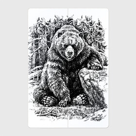 Магнитный плакат 2Х3 с принтом Истинный хозяин Русского леса , Полимерный материал с магнитным слоем | 6 деталей размером 9*9 см | bear | courage | fearlessness | force | forest | muzzle | paws | power | russia | stone | бесстрашие | камень | лапы | лес | медведь | мощь | мужество | отвага | россия | сила