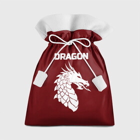 Подарочный 3D мешок с принтом WHITE_DRAGON , 100% полиэстер | Размер: 29*39 см | dragon | white | white dragon | белый | белый дракон | дракон | дракон вектор