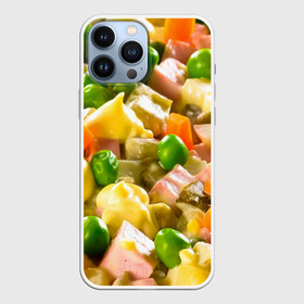 Чехол для iPhone 13 Pro Max с принтом Весь в оливье ,  |  | salat | новый год | оливье | салат