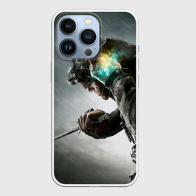Чехол для iPhone 13 Pro с принтом Корво ,  |  | Тематика изображения на принте: dishonored | disonord | game | games | дисонорд | игра | игры
