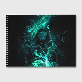 Альбом для рисования с принтом Korvo green , 100% бумага
 | матовая бумага, плотность 200 мг. | Тематика изображения на принте: dishonored | disonord | game | games | дисонорд | игра | игры