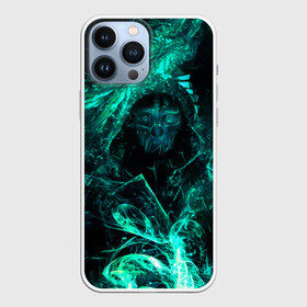 Чехол для iPhone 13 Pro Max с принтом Korvo green ,  |  | Тематика изображения на принте: dishonored | disonord | game | games | дисонорд | игра | игры