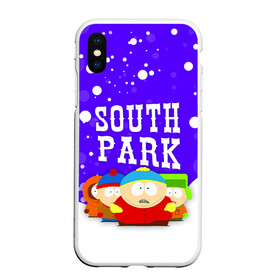 Чехол для iPhone XS Max матовый с принтом SOUTH PARK   ЮЖНЫЙ ПАРК , Силикон | Область печати: задняя сторона чехла, без боковых панелей | eric cartman | park | south | south park | кайл | картман | картмен | кени | кеннет | кенни | они убили кени | парк | саус парк | сволочи | стэнли | эрик | южный | южный парк