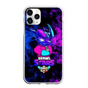 Чехол для iPhone 11 Pro матовый с принтом Brawl Stars Леон Носорог 2022 , Силикон |  | Тематика изображения на принте: бравл старс | игра | леон | неон | носорог | скин