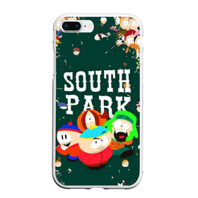 Чехол для iPhone 7Plus/8 Plus матовый с принтом SOUTH PARK   ЮЖНЫЙ ПАРК   АРТ , Силикон | Область печати: задняя сторона чехла, без боковых панелей | Тематика изображения на принте: eric cartman | park | pattern | south | south park | арт | зима | кайл | картман | картмен | кени | кеннет | кенни | они убили кени | парк | саус парк | сволочи | стэнли | узор | эрик | южный | южный парк