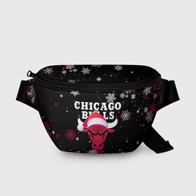 Поясная сумка 3D с принтом НОВОГОДНИЙ CHICAGO BULLS 2022 СНЕЖИНКИ , 100% полиэстер | плотная ткань, ремень с регулируемой длиной, внутри несколько карманов для мелочей, основное отделение и карман с обратной стороны сумки застегиваются на молнию | 2022 | 23 | basketball | bulls | chicago bulls | jordan | logo | michael jordan | nba | red | sport | баскетбол | быки | джордан | лого | майкл джордан | новогодний чикаго булс | новый год | спорт | чикаго буллс | чикаго булс новый год