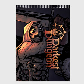 Скетчбук с принтом Darkest Dungeon 2 (Темнейшее подземелье 2) , 100% бумага
 | 48 листов, плотность листов — 100 г/м2, плотность картонной обложки — 250 г/м2. Листы скреплены сверху удобной пружинной спиралью | Тематика изображения на принте: darkest dungeon | dd | rpg | the butchers circus | the colour of madness | the crimson court | the shieldbreaker | игры | подземелье | темнейшее подземелье