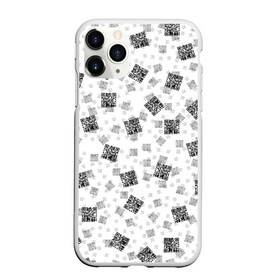 Чехол для iPhone 11 Pro матовый с принтом PATTERN | QR CODE , Силикон |  | patern | pattern | qr code | qr код | qrcode | qrкод | quick response code | куар | куар код | кью ар код | матричных штриховых кодов | патерн | паттерн | штриховых кодов