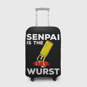 Чехол для чемодана 3D с принтом SENPAI IS THE WURST сосиска и горчичка , 86% полиэфир, 14% спандекс | двустороннее нанесение принта, прорези для ручек и колес | ahegao | anime | kawai | kowai | manga | oppai | otaku | sempai | senpai | sugoi | waifu | yandere | аниме | ахегао | вайфу | ковай | манга | отаку | семпай | сенпай | тренд