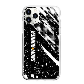 Чехол для iPhone 11 Pro матовый с принтом SnowRunner Logo , Силикон |  | race | snowrunner | гонки | гонки по бездорожью | гоночные игры | зимние гонки | снежные гонки | снежный бегун | сноу раннер | сноураннер