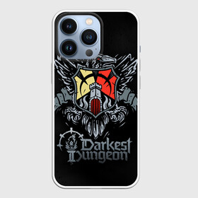 Чехол для iPhone 13 Pro с принтом Darkest Dungeon герб ,  |  | darkest dungeon | dd | rpg | the butchers circus | the colour of madness | the crimson court | the shieldbreaker | игры | подземелье | темнейшее подземелье