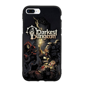 Чехол для iPhone 7Plus/8 Plus матовый с принтом Darkest Dungeon Темнейшее подземелье , Силикон | Область печати: задняя сторона чехла, без боковых панелей | darkest dungeon | dd | rpg | the butchers circus | the colour of madness | the crimson court | the shieldbreaker | игры | подземелье | темнейшее подземелье