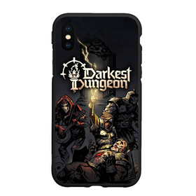 Чехол для iPhone XS Max матовый с принтом Darkest Dungeon Темнейшее подземелье , Силикон | Область печати: задняя сторона чехла, без боковых панелей | Тематика изображения на принте: darkest dungeon | dd | rpg | the butchers circus | the colour of madness | the crimson court | the shieldbreaker | игры | подземелье | темнейшее подземелье