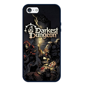 Чехол для iPhone 5/5S матовый с принтом Darkest Dungeon Темнейшее подземелье , Силикон | Область печати: задняя сторона чехла, без боковых панелей | Тематика изображения на принте: darkest dungeon | dd | rpg | the butchers circus | the colour of madness | the crimson court | the shieldbreaker | игры | подземелье | темнейшее подземелье