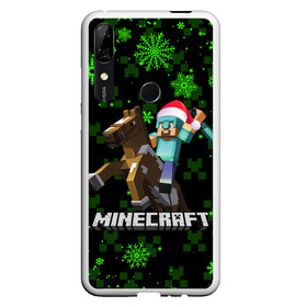 Чехол для Honor P Smart Z с принтом MINECRAFT НОВОГОДНИЙ КРИПЕРЫ , Силикон | Область печати: задняя сторона чехла, без боковых панелей | 2022 | block | creeper | cube | minecraft | piggy | pixel | tnt | блок | гаст | геометрия | дед мороз | крафт | крипер | кубики | майнкрафт | новогодний minecraft | новогодний майнкрафт | новый год | пиксели | санта клаус | свинья | тнт