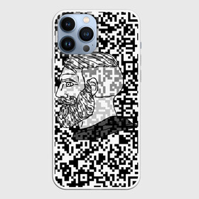 Чехол для iPhone 13 Pro Max с принтом QR code | Nordic Gamer ,  |  | бородатый мужчина qr code | куар код | кьюар код | мем nordic gamer | мем бородатый мужчина