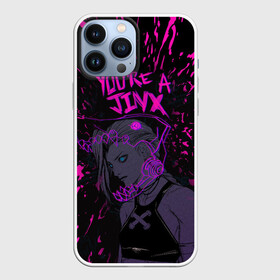 Чехол для iPhone 13 Pro Max с принтом ЛИГА ЛЕГЕНД ДЖИНКС   JINX БРЫЗГИ КРАСОК ,  |  | akali | arcane | fan | fan art | hero | jinx | kda | kda mas | league of legends | lol | moba | акали | аркейн | герой | джинкс | кда | лига легенд | лол | моба