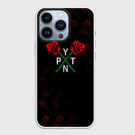 Чехол для iPhone 13 Pro с принтом [Payton Moormeie]   Паттерн роз ,  |  | Тематика изображения на принте: payton | payton moormeie | pytn | rose | блогер | знаменитость | пейтон | пейтон моормиер | тиктоенр