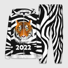 Женский костюм 3D с принтом Символ 2022 Новогодний Тигр Полосатый | Tiger ,  |  | 2022 | black | cat | christmas | merry | new year | tiger | xmas | водяной | год тигра | животные | кот | кошки | новый год | паттерн | полосатый | рождество | снег | снежинки | тигры | узор | цветы | черный