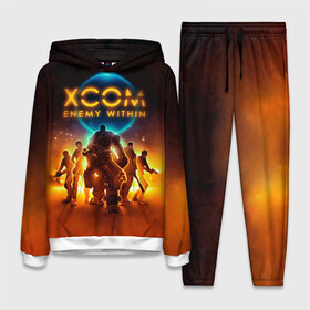 Женский костюм 3D (с толстовкой) с принтом XCOM Enemy Within ,  |  | x com | xcom | xcom enemy within | икс ком | икском