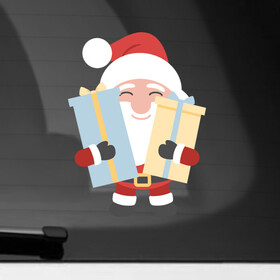 Наклейка на автомобиль с принтом Подарки от дедушки , ПВХ |  | Тематика изображения на принте: 2022 | christmas | claus | new year | santa | snow | tiger | winter | год тигра | дед мороз | елка | зима | мороз | новый год | олень | подарок | праздник | рождество | санта клаус | снег | снеговик | снегурочка | снежинка | тигр