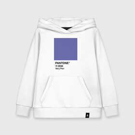 Детская толстовка хлопок с принтом Цвет Pantone 2022 года - Very Peri , 100% хлопок | Круглый горловой вырез, эластичные манжеты, пояс, капюшен | Тематика изображения на принте: pantone | very peri | violet | графический дизайн | дизайн | дизайнерский мем | дизигн | дизигнер | мем | пантон | сиреневый | фиолетовый | цвет 2022 года | цвет года | цвет пантон