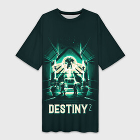 Платье-футболка 3D с принтом Destiny bossfight ,  |  | desteny | desteny 2 | destiny | game | games | дестени | дустан | игра | игры